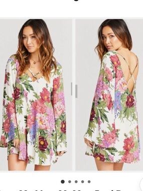 Show Me Your MuMu Floral Backless Joni Dress